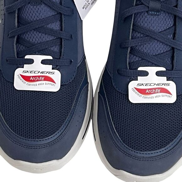 New! Mens Skechers Ultra Go Arch Fit Walking Shoes 11.5 Lace Up Sneakers Navy - Picture 8 of 13